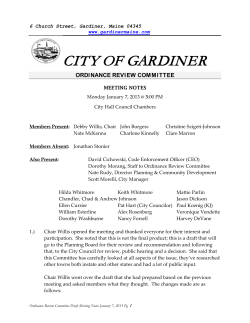 ORC 01072013 Mtg Notes