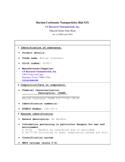 Barium Carbonate Nanoparticles (BaCO3)