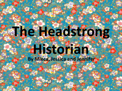 The Headstrong Historian