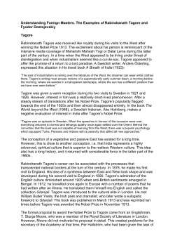 Tagore visits Sweden