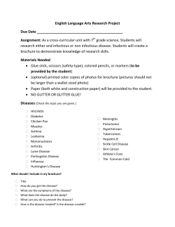 diseases brochure