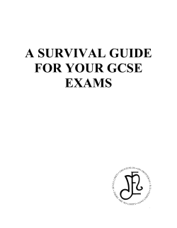 a survival guide for your gcse exams