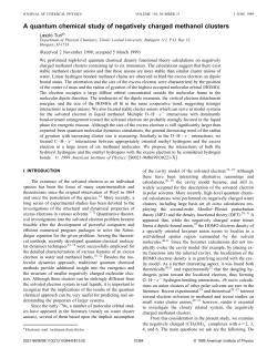 A quantum chemical study of negatively charged methanol