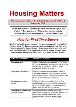 Housing Matters - St Helena &laquo; Government