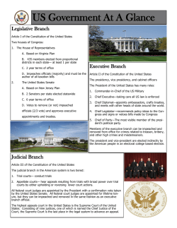 US Government At A Glance