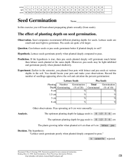 Seed Germination