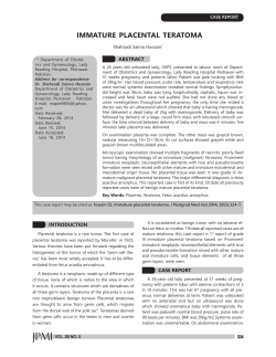 IMMATURE PLACENTAL TERATOMA