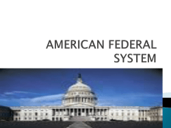 AMERICAN FEDERAL SYSTEM
