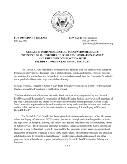 FOR IMMEDIATE RELEASE CONTACT: Joe Calvaruso July 22