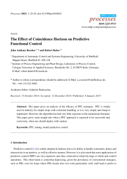 The Effect of Coincidence Horizon on Predictive Functional Control