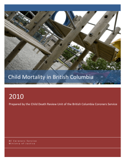 Child Mortality in British Columbia