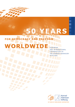 50 yearS - Konrad-Adenauer