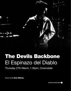The Devils Backbone El Espinazo del Diablo