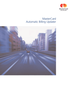 MasterCard Automatic Billing Updater