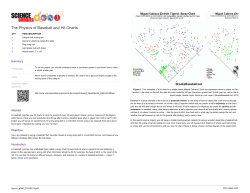 The Physics of Baseball and Hit Charts