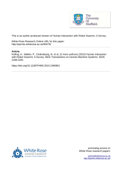 Human Interaction with Robot Swarms: A Survey