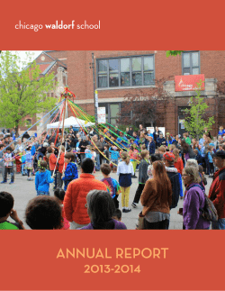 annual report 2013-2014 - Chicago Waldorf School