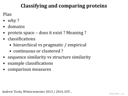 Analysis, comparison of proteins