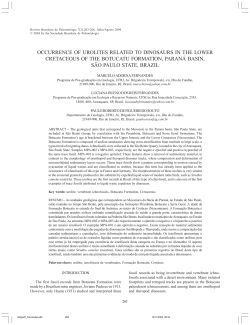 provas - Sociedade Brasileira de Paleontologia