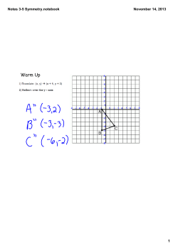 Notes 3-5 Symmetry.notebook