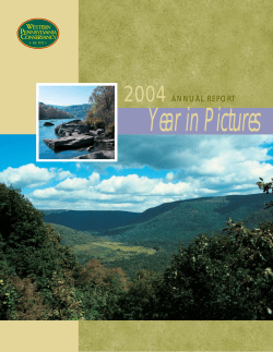 2004 annual report - Western Pennsylvania Conservancy