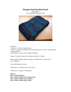 Dragon Scale Keyhole Scarf