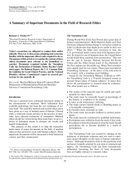 A Summary of Important Documents in the Field