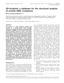 3D-footprint: a database for the structural analysis of protein&ndash;DNA