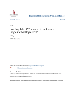 Evolving Role of Women in Terror Groups