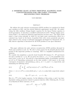 A MODIFIED LEAST ACTION PRINCIPLE ALLOWING MASS