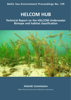 HELCOM HUB &ndash; Technical Report on the HELCOM Underwater
