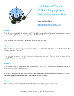 HEP Classical Program 3 Grade Language Arts Don Quixote