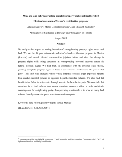 1 Why are land reforms granting complete property rights politically