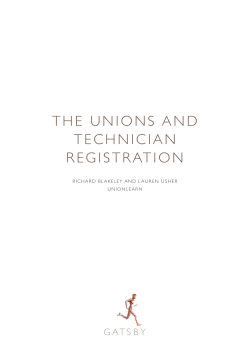 Unions and Technician Registration