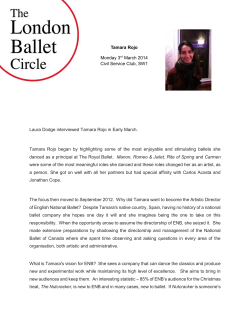 Tamara Rojo - The London Ballet Circle
