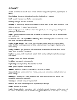 glossary - Ontario Film Authority