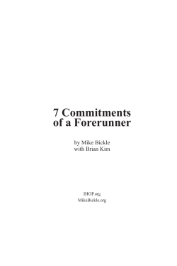 The 7 Commitments of a Forerunner.indd