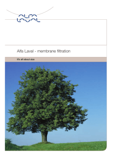 Alfa Laval - membrane filtration