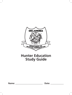 Hunter Education Study Guide