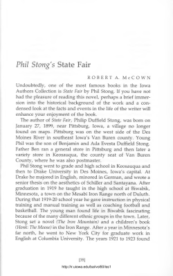 Phil Stong`s State Fair - The University of Iowa