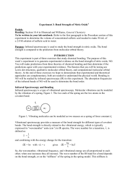 Bond Strength of Nitric Oxide