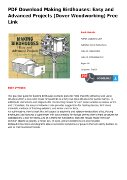 PDF Making Birdhouses: Easy and