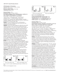 Session 470 Retinopathy of prematurity