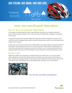 Have a Word With Yourself Helmet Campaign