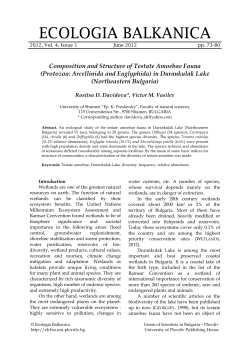 Composition and Structure of Testate Amoebae Fauna (Protozoa