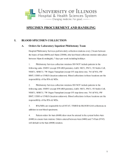 Specimen Procurement and Handling 7.15