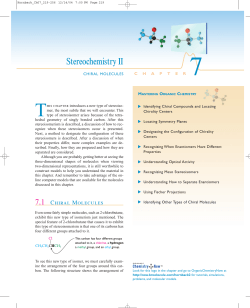 Stereochemistry II