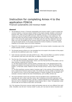 Instruction for completing Annex 4 to the application FDW16