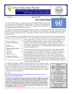 International News - Utah Valley University