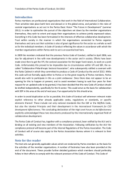 Partos Code of Conduct